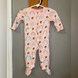 Pink Rainbow and buc-ees Print One Piece